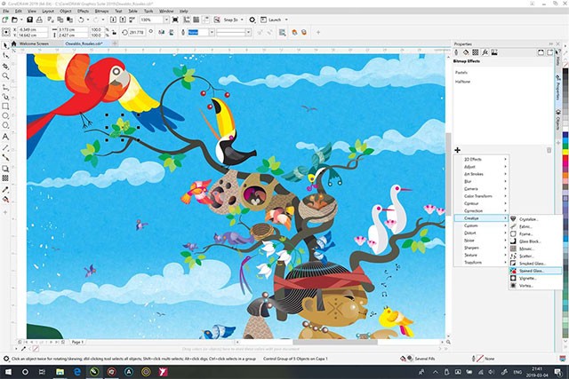 Hỗ trợ vẽ minh họa vector và xử lý bitmap chuyên nghiệp