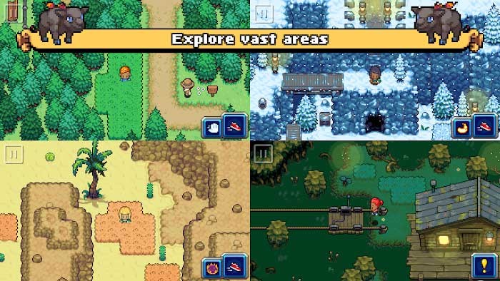 Khám phá những khu vực rộng lớn khác nhau trong game Coromon