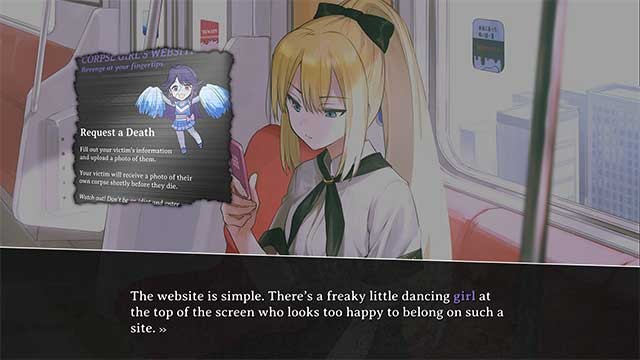 Corpse Factory xoay quanh một trang web giống Death Note