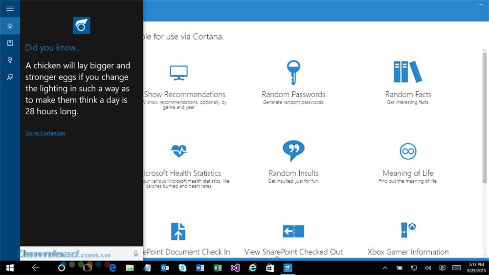 Xem các thông tin thú vị