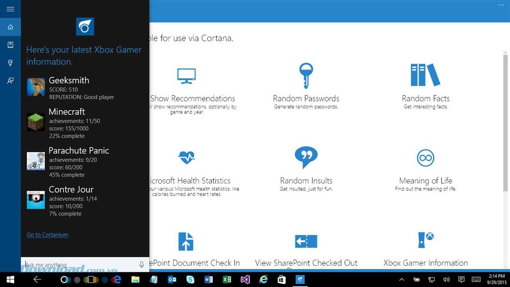Xem thông tin game xbox