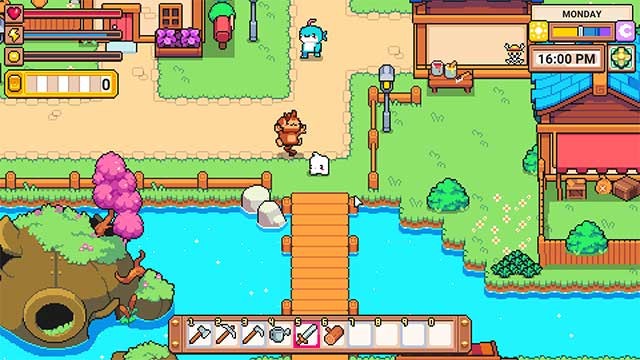 Cosmic Coop là game mô phỏng cuộc sống ngoài hành tinh cute