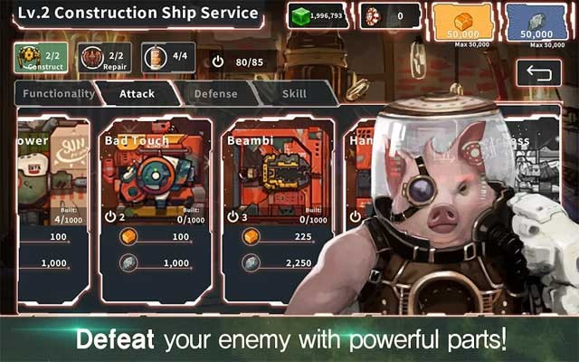 Đánh bại kẻ thù bằng nhiều vũ khí đa dạng