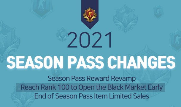 Bản cập nhật 2021 Season Pass Changes của CSNS nâng cấp phần thưởng, giảm giá item và mở cửa chợ đen