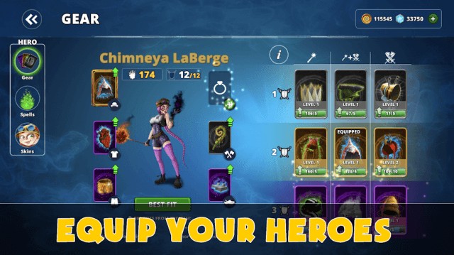 Trang bị cho anh hùng của bạn