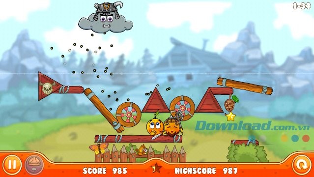 Bảo vệ những quả cam khỏi bị dính mưa