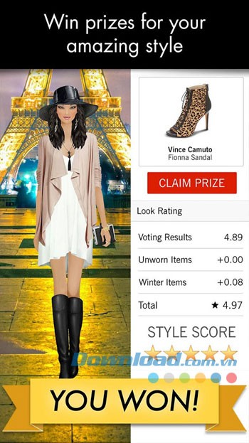 Chiến thắng giải thưởng về phong cách ấn tượng