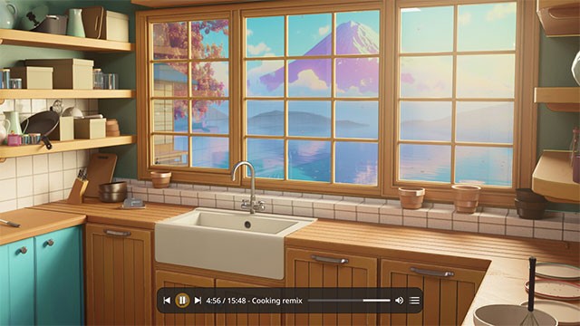 Trang trí căn bếp, nấu ăn, thưởng thức và ngắm cảnh qua ô cửa sổ cực chill