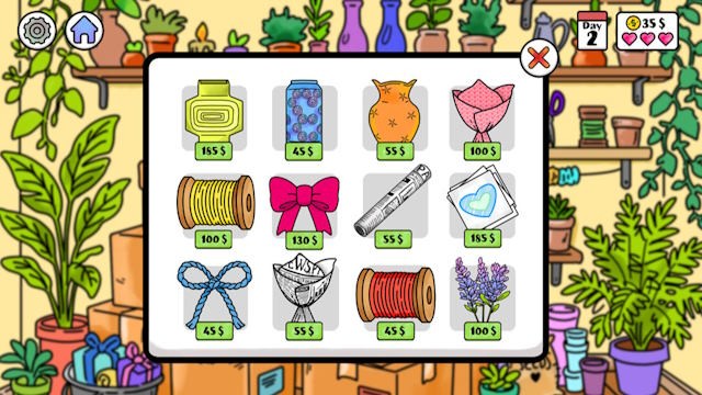 Mua vật phẩm để phát triển kinh doanh và trang trí cửa hàng