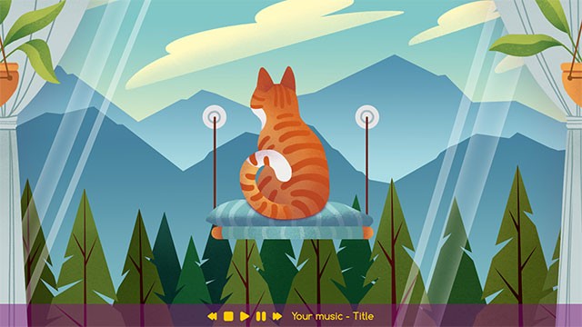 Tạo và phát playlist gồm toàn những bài hát mà bạn yêu thích trong khi chơi Cozy Room game