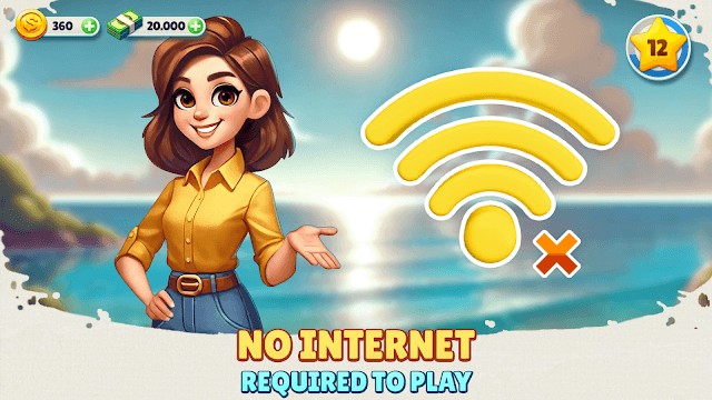 Chơi game Cozy Town không cần Internet