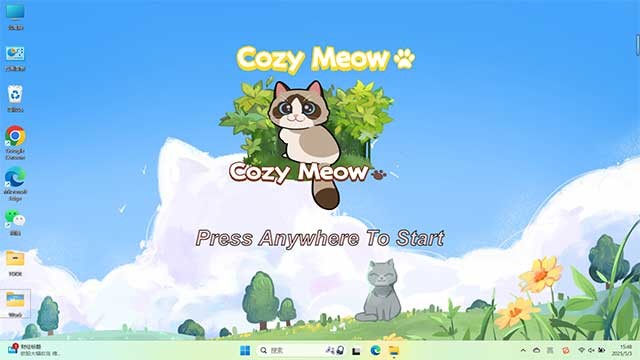 CozyMeow là game nuôi thú cưng nhẹ nhàng trên màn hình desktop