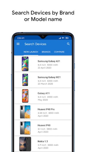 Kiểm tra thương hiệu hay model thiết bị
