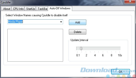 Thẻ Auto-Off Windows