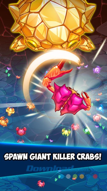 Giao diện chơi game Crab War trên Android