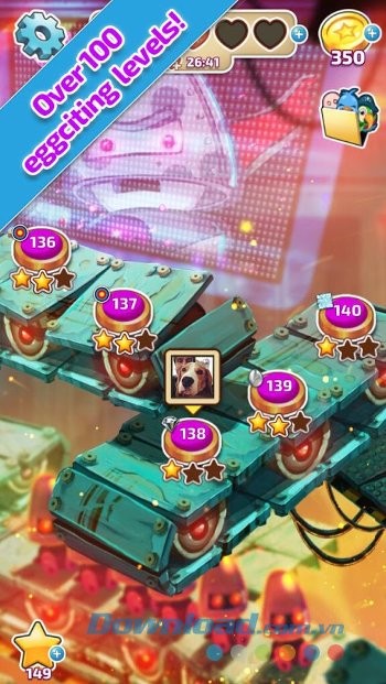 Crack Attack gồm hơn 100 level khác nhau