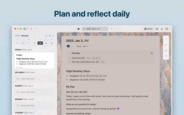 Lên kế hoạch chi tiết hàng ngày
