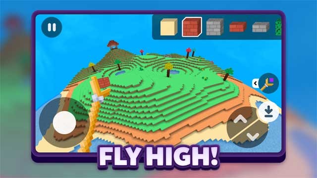 Tự do bay lượn khám phá mọi vùng đất và vương quốc trong Crafty Lands