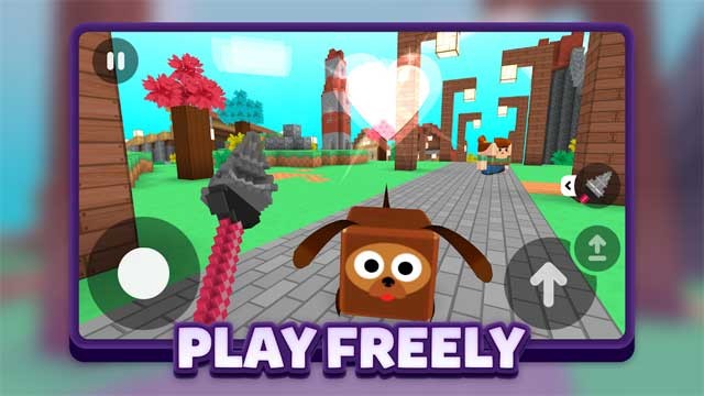 Tương tác với dàn nhân vật, động vật và thú cưng dạng khối hộp ngộ nghĩnh