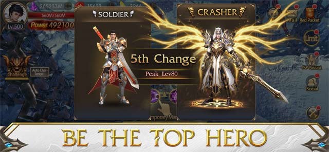 Trang bị và nâng cấp để tăng cường sức mạnh cho anh hùng trong Crasher: Origin