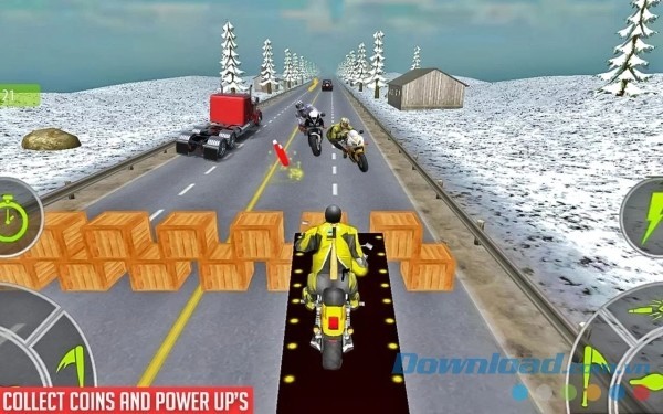 Thu thập xu và sức mạnh trên đường sẽ giúp bạn nhanh