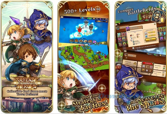 game tower-defense kết hợp một số yếu tố nhập vai và thu thập thẻ bài