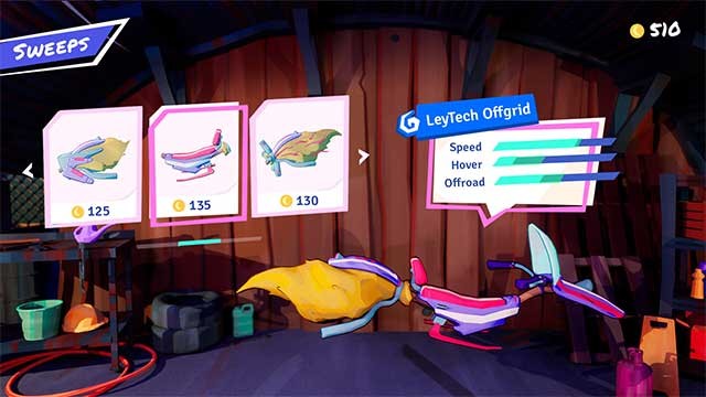 Sau khi kiếm được tiền, hãy đến xưởng của Bo để tùy chỉnh Motorbroom