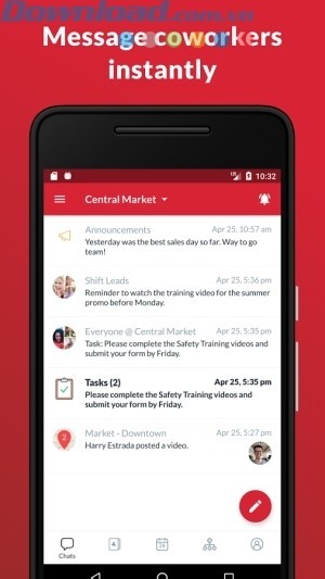 Nhắn tin, chat nhóm nhanh chóng, dễ dàng