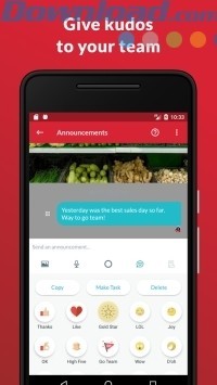 Dùng biểu tượng để khuyến khích tinh thần làm việc của cả nhóm
