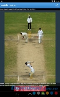 Cricbuzz cho Android tường thuật trực tiếp trận đấu