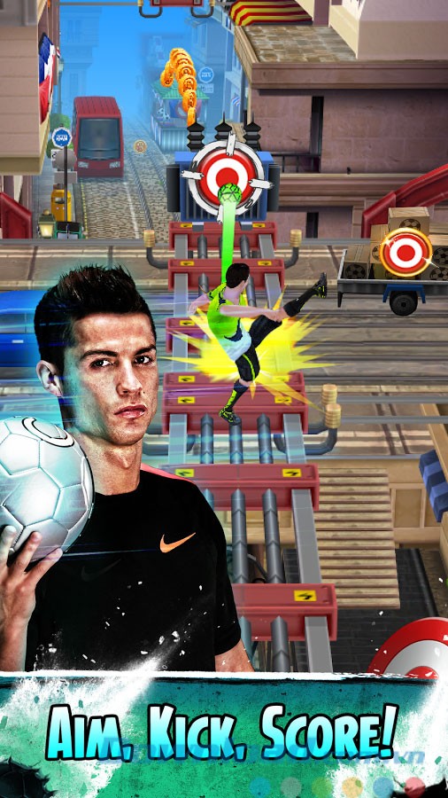 Sút bóng vào các mục tiêu cho trước