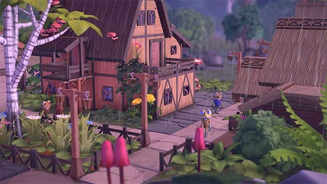 Quan sát cuộc sống hàng ngày của những cư dân ếch trong thị trấn