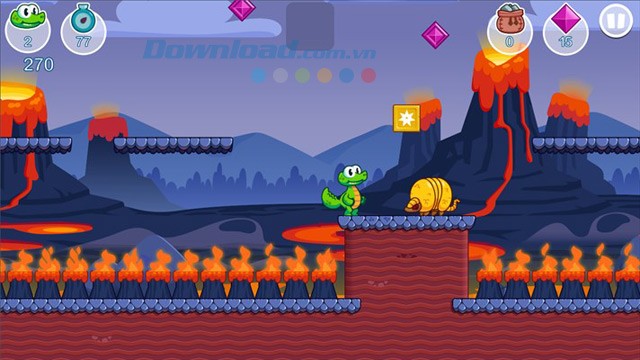 Giao diện game Croc's World 3