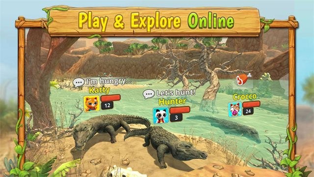 Giao diện game Crocodile Family Sim: Online
