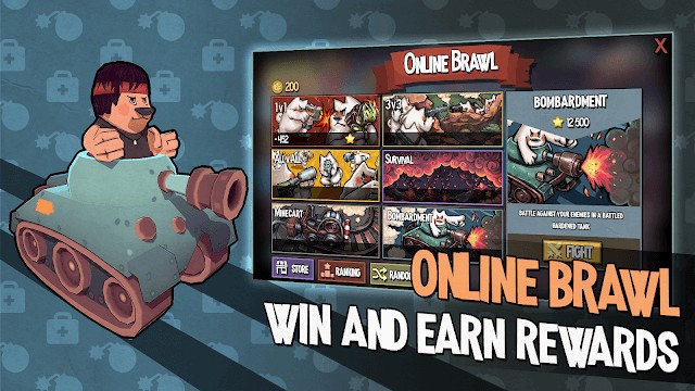 Cross Brawl cho bạn tham gia vào các cuộc đụng độ bùng nổ và kiếm thưởng