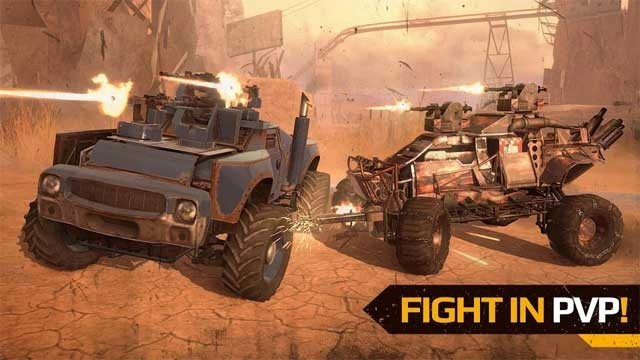 Trải nghiệm các trận chiến PvP thời gian thực của Crossout Mobile for Android