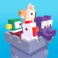 Crossy Road Castle iOS: Game gà qua đường leo tháp vui nhộn