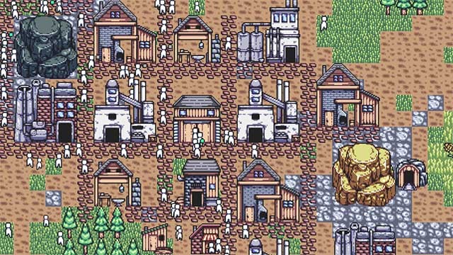 Crowded Blue Dot là một trò chơi xây dựng thành phố sống động