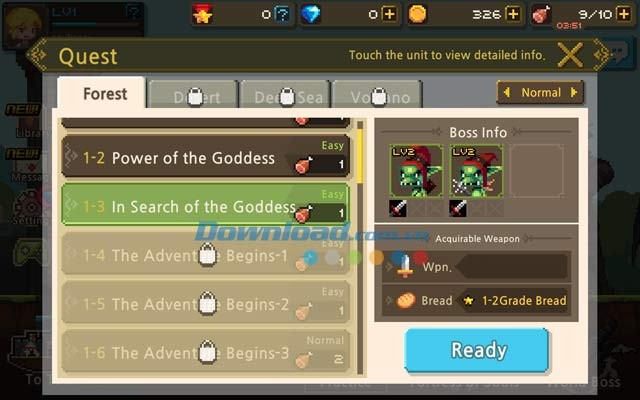 Hệ thống nhiệm vụ trong Crusaders Quest