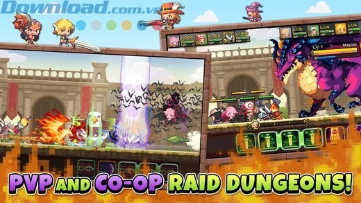 Chiến đấu trong các trận PvP kịch tính