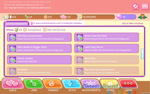 Chinh phục nhiều thành tích