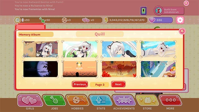 Quản lý album ảnh lưu niệm của riêng bạn trong Crush Crush game