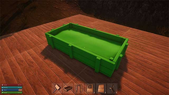 Chê tạo item, vũ khí và nhiều công trình từ các nguồn lực bạn tìm thấy