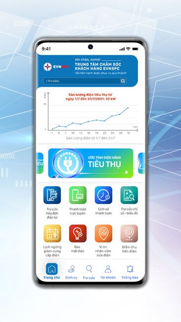 Xem lượng điện tiêu thụ