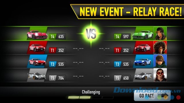 Thử thách khắc nghiệt trong game CSR Racing