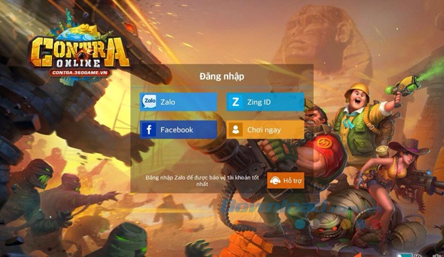 Giao diện đăng nhập game CT Online