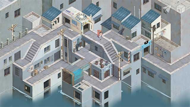 CTcity được xây dựng một cách trừu tượng với các hình khối khác nhau