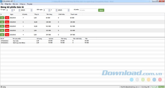 Báo cáo thống kê