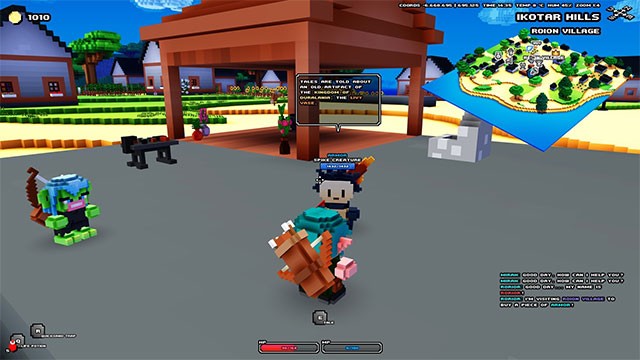 Hoàn thành các nhiệm vụ đánh quái, chế tạo... để tiếp tục hành trình trong Cube World