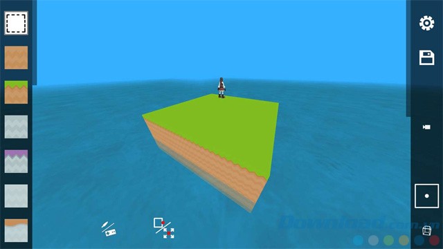 Tạo hòn đảo trong Cubes Crafter